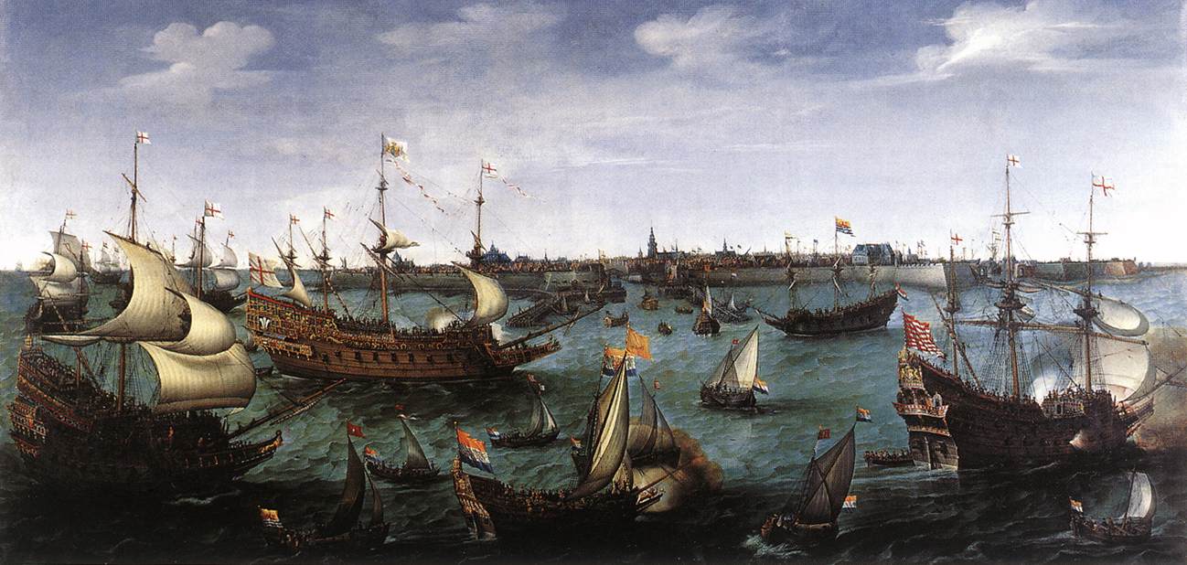 The Arrival at Vlissingen of the Elector Palatinate Frederick V wr